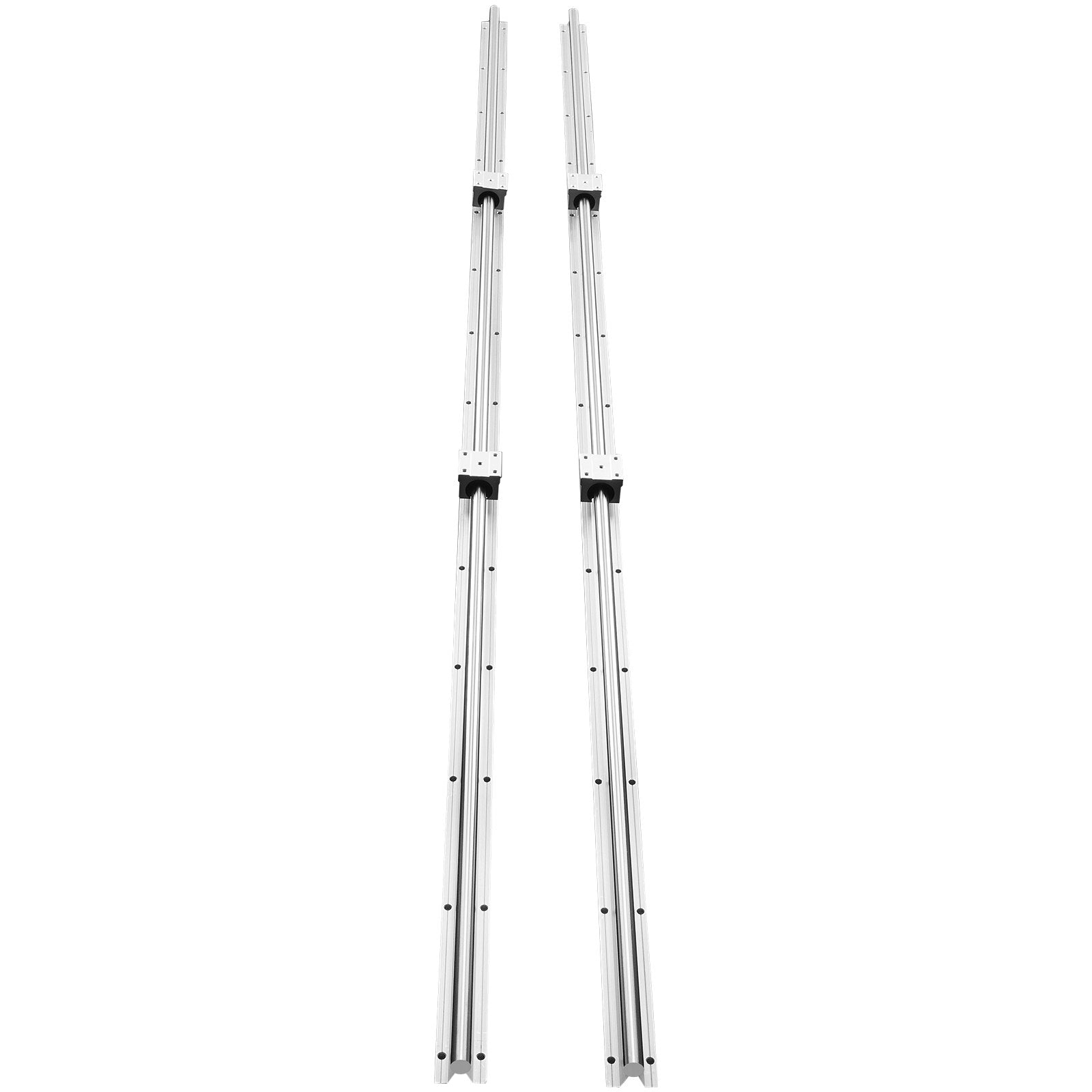 Saw Accessories: VEVOR Linear Guide Rail Set, SBR16 2000mm, 2 PCS 78.7 in/2000 mm SBR16 Guide Rails and 4 PCS SBR16UU Slide Blocks, Linear Rails and Bearings Kit for Automated Machines DIY Project CNC Router Machines