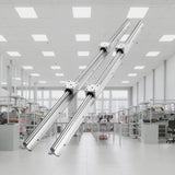 Saw Accessories: VEVOR Linear Guide Rail Set, SBR20 1000mm, 2 PCS 39.4 in/1000 mm SBR20 Guide Rails and 4 PCS SBR20UU Slide Blocks, Linear Rails and Bearings Kit for Automated Machines DIY Project CNC Router Machines