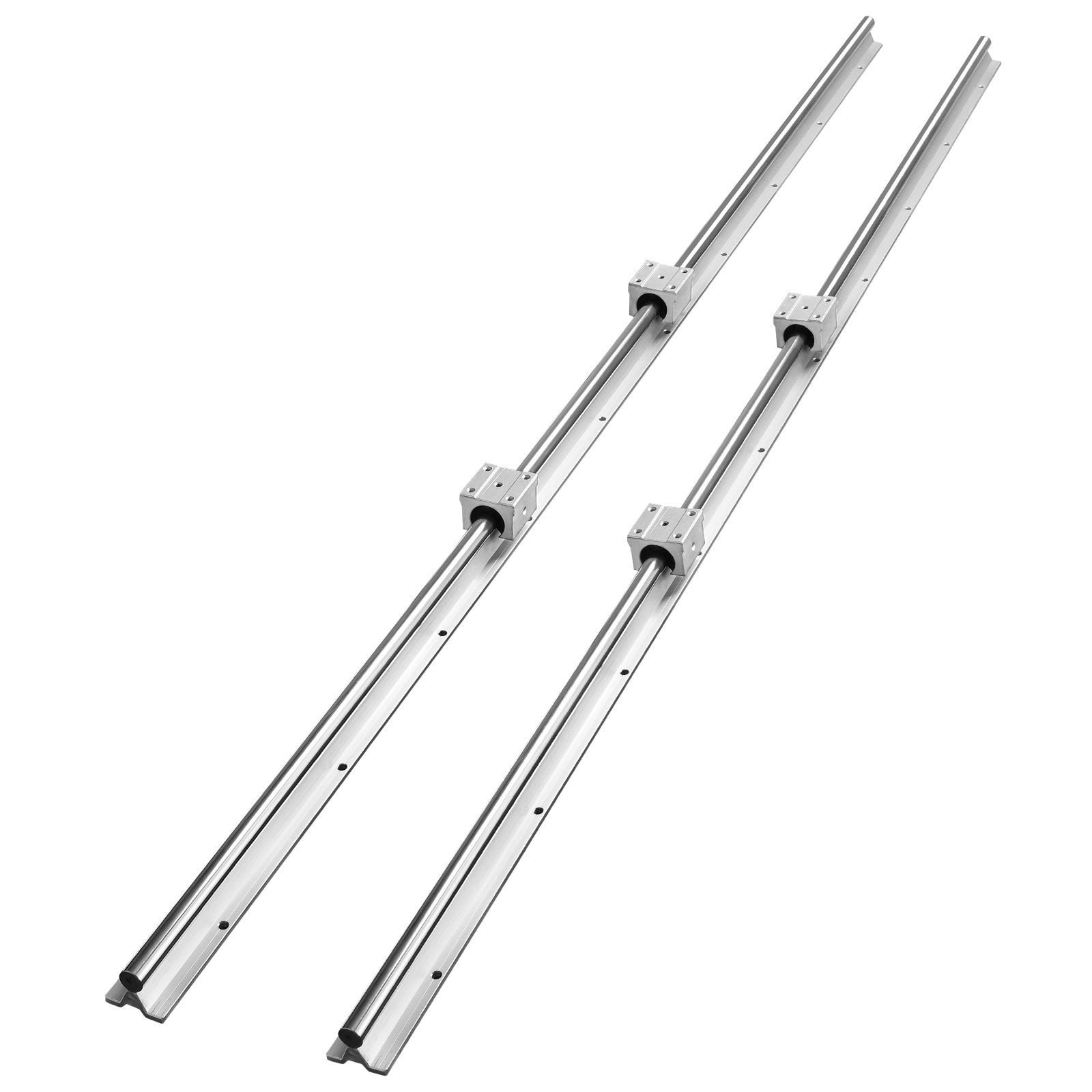 Saw Accessories: VEVOR Linear Guide Rail Set, SBR20 1500mm, 2 PCS 59 in/1500 mm SBR20 Guide Rails and 4 PCS SBR20UU Slide Blocks, Linear Rails and Bearings Kit for Automated Machines DIY Project CNC Router Machines