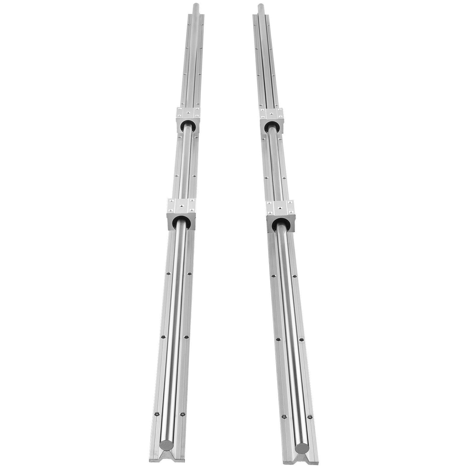 Saw Accessories: VEVOR Linear Guide Rail Set, SBR20 1500mm, 2 PCS 59 in/1500 mm SBR20 Guide Rails and 4 PCS SBR20UU Slide Blocks, Linear Rails and Bearings Kit for Automated Machines DIY Project CNC Router Machines