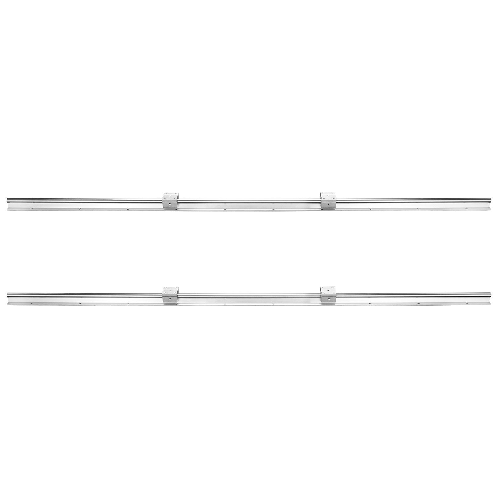 Saw Accessories: VEVOR Linear Guide Rail Set, SBR20 1500mm, 2 PCS 59 in/1500 mm SBR20 Guide Rails and 4 PCS SBR20UU Slide Blocks, Linear Rails and Bearings Kit for Automated Machines DIY Project CNC Router Machines