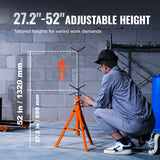 Water Dispensers: VEVOR Pipe Stand, 2500LBS Heavy Duty Pipe Jack Stands, 27.2"-52" Height Adjustable V Head Pipe Stand, 45# Steel Folding Jack Stand for 1/2-12 inches Pipes