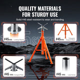 Water Dispensers: VEVOR Pipe Stand, 2500LBS Heavy Duty Pipe Jack Stands, 27.2"-52" Height Adjustable V Head Pipe Stand, 45# Steel Folding Jack Stand for 1/2-12 inches Pipes
