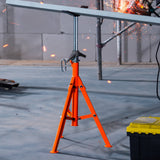 Water Dispensers: VEVOR Pipe Stand, 2500LBS Heavy Duty Pipe Jack Stands, 27.2"-52" Height Adjustable V Head Pipe Stand, 45# Steel Folding Jack Stand for 1/2-12 inches Pipes