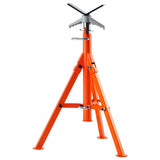 Water Dispensers: VEVOR Pipe Stand, 2500LBS Heavy Duty Pipe Jack Stands, 27.2"-52" Height Adjustable V Head Pipe Stand, 45# Steel Folding Jack Stand for 1/2-12 inches Pipes