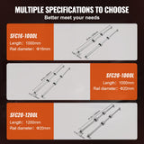 Automotive Repair & Speciality Tools: VEVOR Linear Guide Rail Set, SFC20 1200mm, 2 PCS 47.2 in/1200 mm SFC20 Guide Rails 4 PCS SC20 Slide Blocks 4 PCS Rail Supports, Linear Rails and Bearings Kit for Automated Machines CNC DIY Project