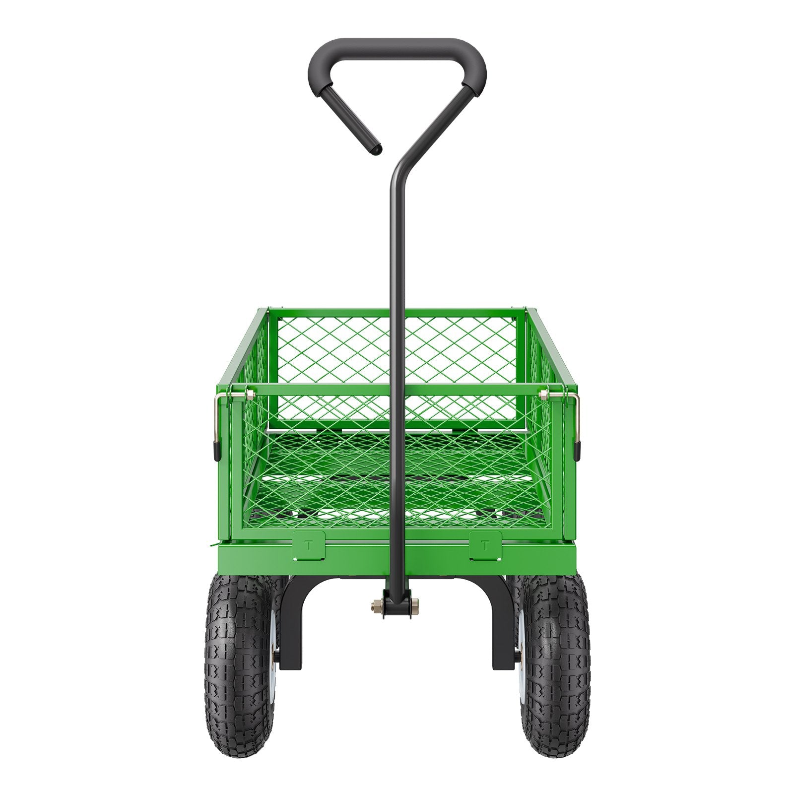 Kitchen & Dining Trolleys: VEVOR 680 Lbs Steel Garden Cart on Wheels, Heavy Duty Garden Wagon Cart Pullable, Metal Outdoor Utility Yard Wagon Carts with 10" Tires, Mesh Removable Sides and 180°Rotating Handle