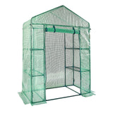 Greenhouses & Accessories: VEVOR Walk-in Green House, 4.6 x 2.4 x  6.7 ft  Greenhouse with Shelves, Set Up in Minutes, High Strength PE Cover with Doors & Windows and Steel Frame, Suitable for Planting and Storage, Green