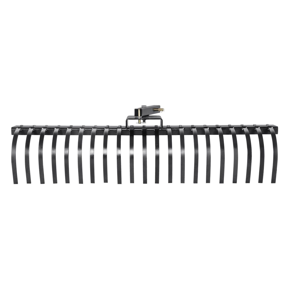 Tow Behind Landscape Rake, 1.5m Tow Dethatcher with 21 Steel Coil Tines, Lawn Dethatcher Rake Attaches to 1.2m or 15m Toolbars and 3-point Suspension Systems, for Leaves, Pine Needles, and Grass