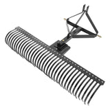 Chainsaws: VEVOR Tow Behind Dethatcher, 1.8m Tow Dethatcher with 36 Steel Tines, 3-Point Lawn Dethatcher Rake with Attachments for Tractor, Landscape Rake for Garden, Farm, Grass