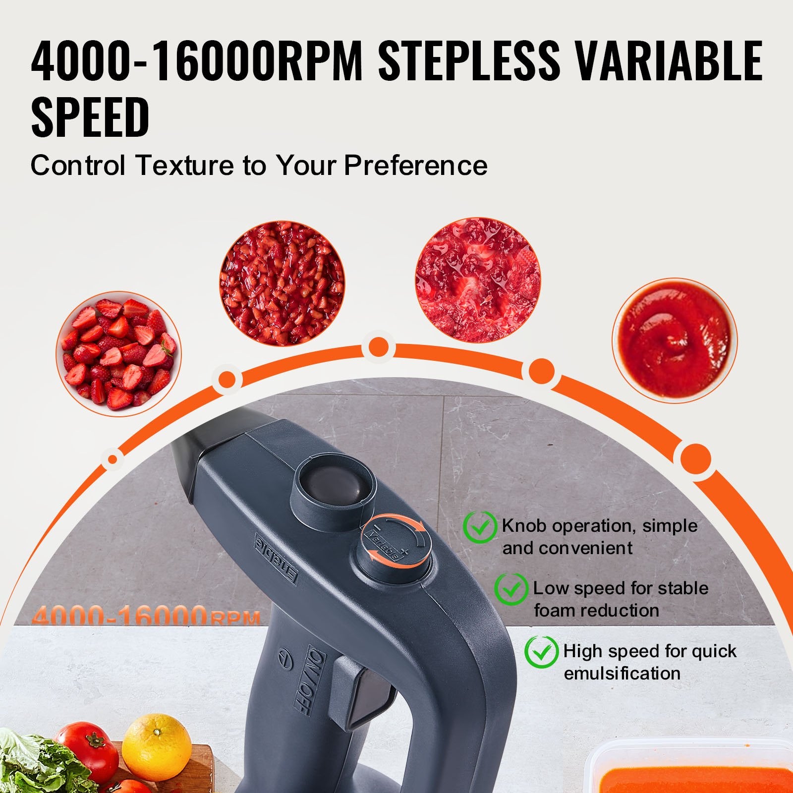 Commercial Cleaning Equipment: VEVOR Commercial Immersion Blender, 350W Heavy Duty Hand Mixer, 12 inch Stepless Variable Speed Mixer with Stainless Steel Blade, Multi-Purpose Portable Mixer for Soup, Sauces, Mashed Potatoes, Cream