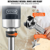 Food Mixers & Blenders: VEVOR Commercial Immersion Blender Heavy Duty Hand Mixer 750W Variable Speed