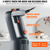Food Mixers & Blenders: VEVOR Commercial Immersion Blender Heavy Duty Hand Mixer 750W Variable Speed