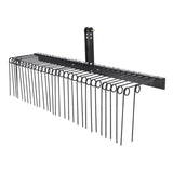 Bicycle Stands & Storage: VEVOR Tow Behind Landscape Rake, 1.8m Tow Dethatcher with 32 Steel Tines, Lawn Dethatcher Rake Attaches to Category 1, 3 Point Hitch for Tractor, for Leaves, Pine Needles, Straw, and Grass