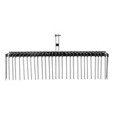 Bicycle Stands & Storage: VEVOR Tow Behind Landscape Rake, 1.8m Tow Dethatcher with 32 Steel Tines, Lawn Dethatcher Rake Attaches to Category 1, 3 Point Hitch for Tractor, for Leaves, Pine Needles, Straw, and Grass