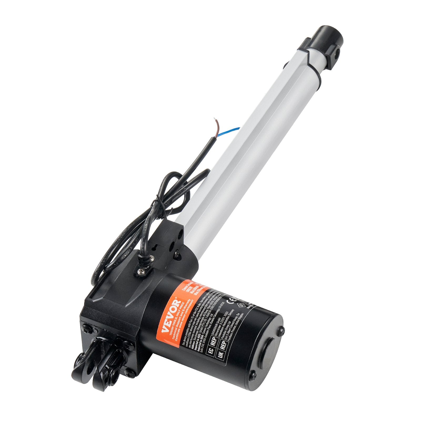 Animal Traps: VEVOR Linear Actuator 12V, 10 Inch Heavy Duty 1320lbs/6000N Linear Actuator, 0.19"/s Linear Motion Actuator with Mounting Bracket & IP44 Protection for Electric Door Industrial Machinery Vessels Cargo