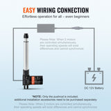 Animal Traps: VEVOR Linear Actuator 12V, 8 Inch Heavy Duty 1320lbs/6000N Linear Actuator, 0.19"/s Linear Motion Actuator with Mounting Bracket & IP44 Protection for Electric Door Industrial Machinery Vessels Cargo