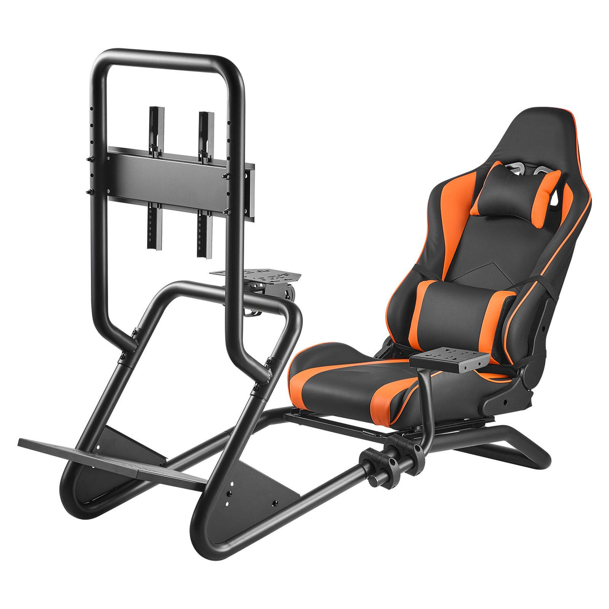 Racing Wheel Stand, Heavy-Duty Simulator Cockpit Steering Wheel Stand with Monitor Stand, Fit Logitech G25,G27,G29,G920,G923, Thrustmaster T300RS,TX F458,T500RS,T3PA-PRO (F1/GT) and CSR Pedals
