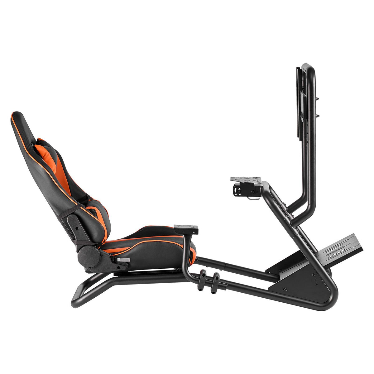 Racing Wheel Stand, Heavy-Duty Simulator Cockpit Steering Wheel Stand with Monitor Stand, Fit Logitech G25,G27,G29,G920,G923, Thrustmaster T300RS,TX F458,T500RS,T3PA-PRO (F1/GT) and CSR Pedals