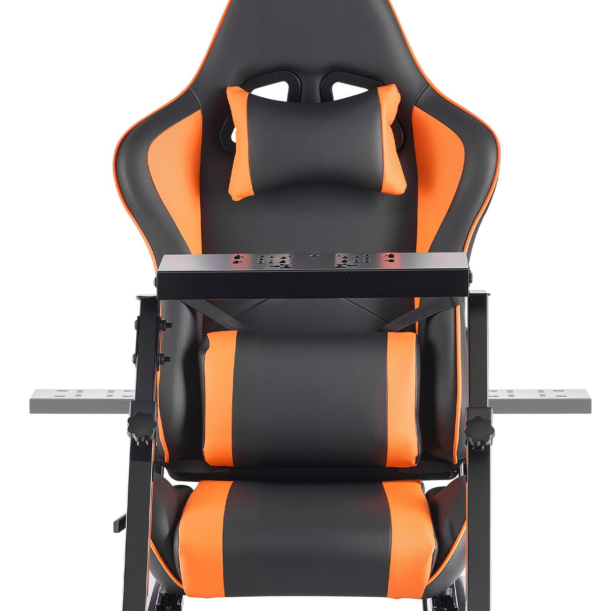 Racing Wheel Stand, Heavy-Duty Simulator Cockpit Steering Stand with Dual-Rail Dual-Arm, Fit Logitech G25,G27,G29,G920,G923, Thrustmaster T300RS,TX F458,T500RS,T3PA-PRO (F1/GT) and CSR Pedals