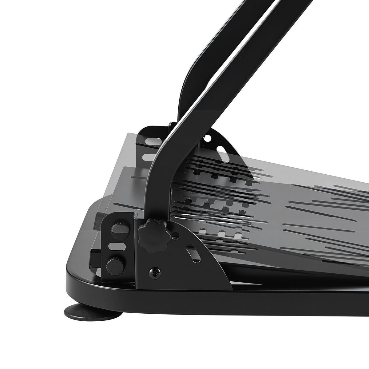 Racing Wheel Stand, Heavy-Duty Simulator Cockpit Steering Stand with Dual-Rail Dual-Arm, Fit Logitech G25,G27,G29,G920,G923, Thrustmaster T300RS,TX F458,T500RS,T3PA-PRO (F1/GT) and CSR Pedals