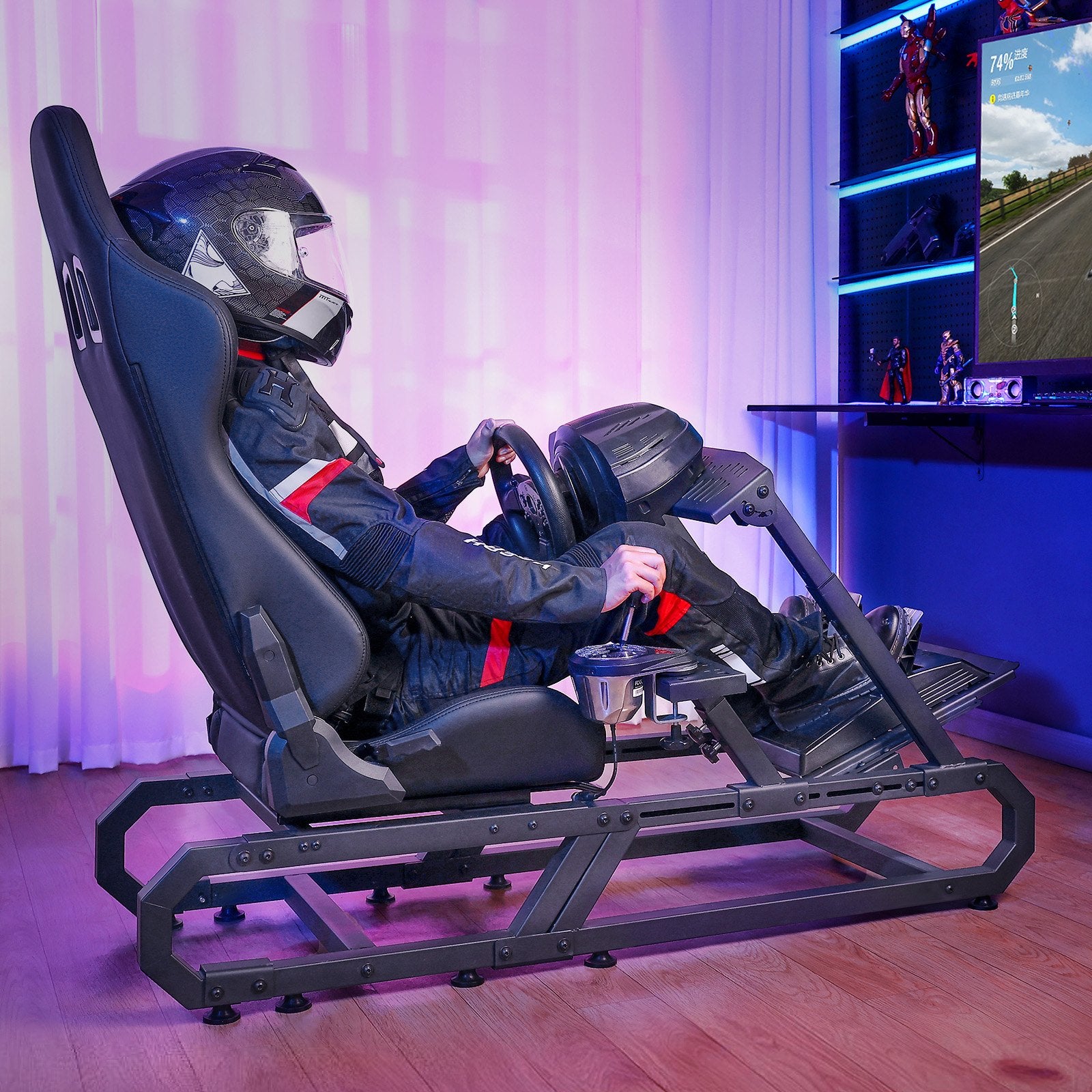 Automotive Parts: VEVOR Heavy Duty Racing Wheel Stand for Logitech G923/G920/G29 Max330LBS Compact