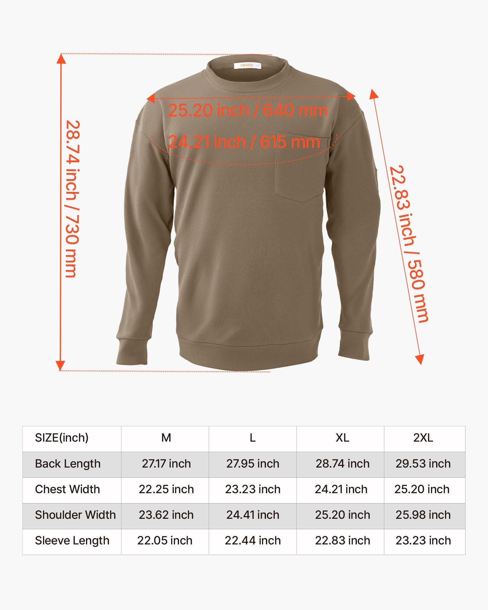 VEVOR FR Shirts, Flame Resistant Long Sleeve Clothing Lightweight 7 oz Breathable Cotton, Men's Fire Retardant Work Shirt with Pre-shrink Treatment & Pocket, for Welders,Electricians,Gray XL