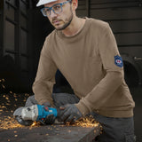 Men's Shirts: VEVOR FR Shirts, Flame Resistant Long Sleeve Clothing Lightweight 7 oz Breathable Cotton, Men's Fire Retardant Work Shirt with Pre-shrink Treatment & Pocket, for Welders,Electricians,Gray XL