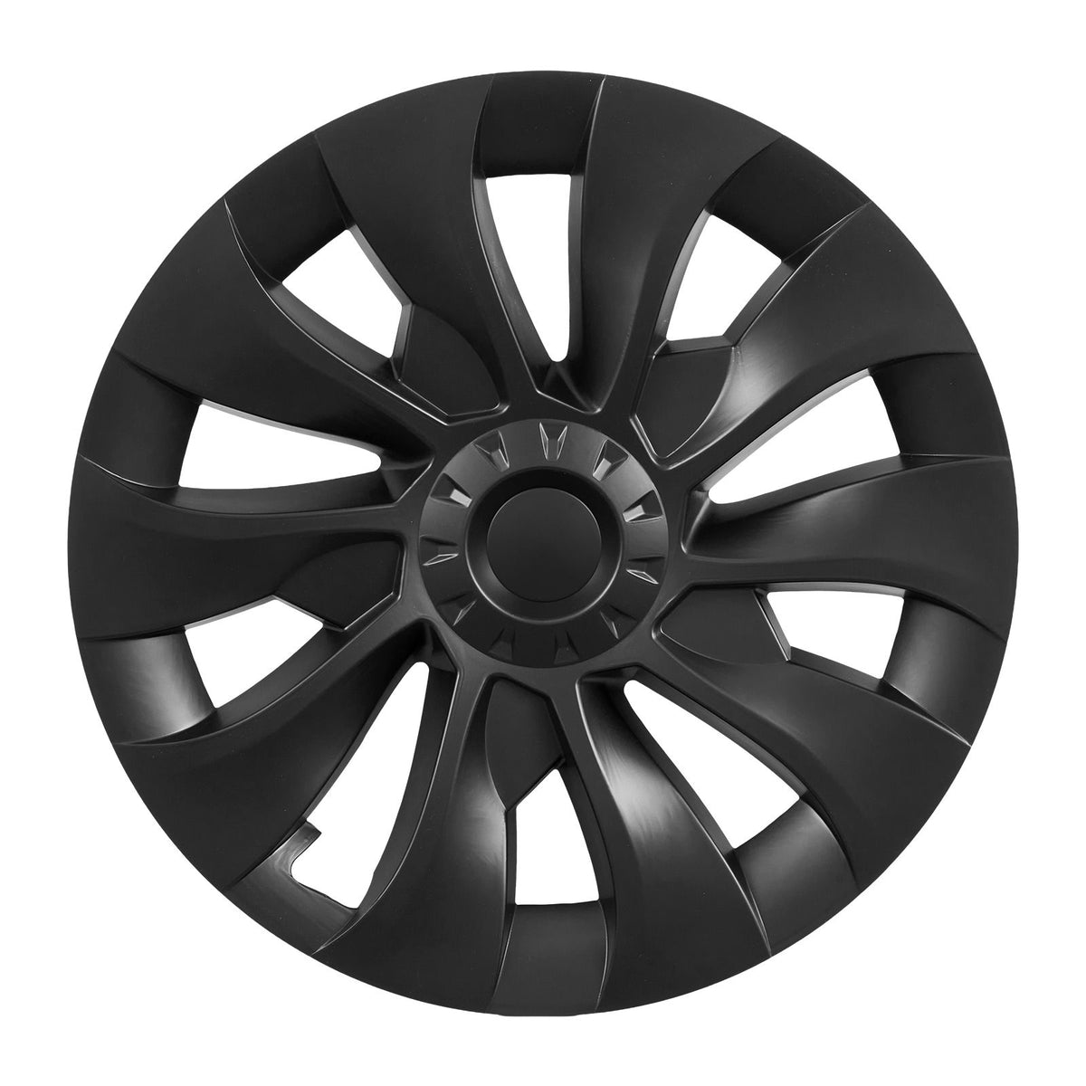 Hubcaps Wheel Covers for 2017-2023 Tesla Model 3, 18 Inch Set of 4 Wheel Rim Cover Hubcaps OEM Style Replacement, R18 Size Snap On Car Hub Caps, Premium 10-Spoke ABS Tire Rim Caps, Matte Black