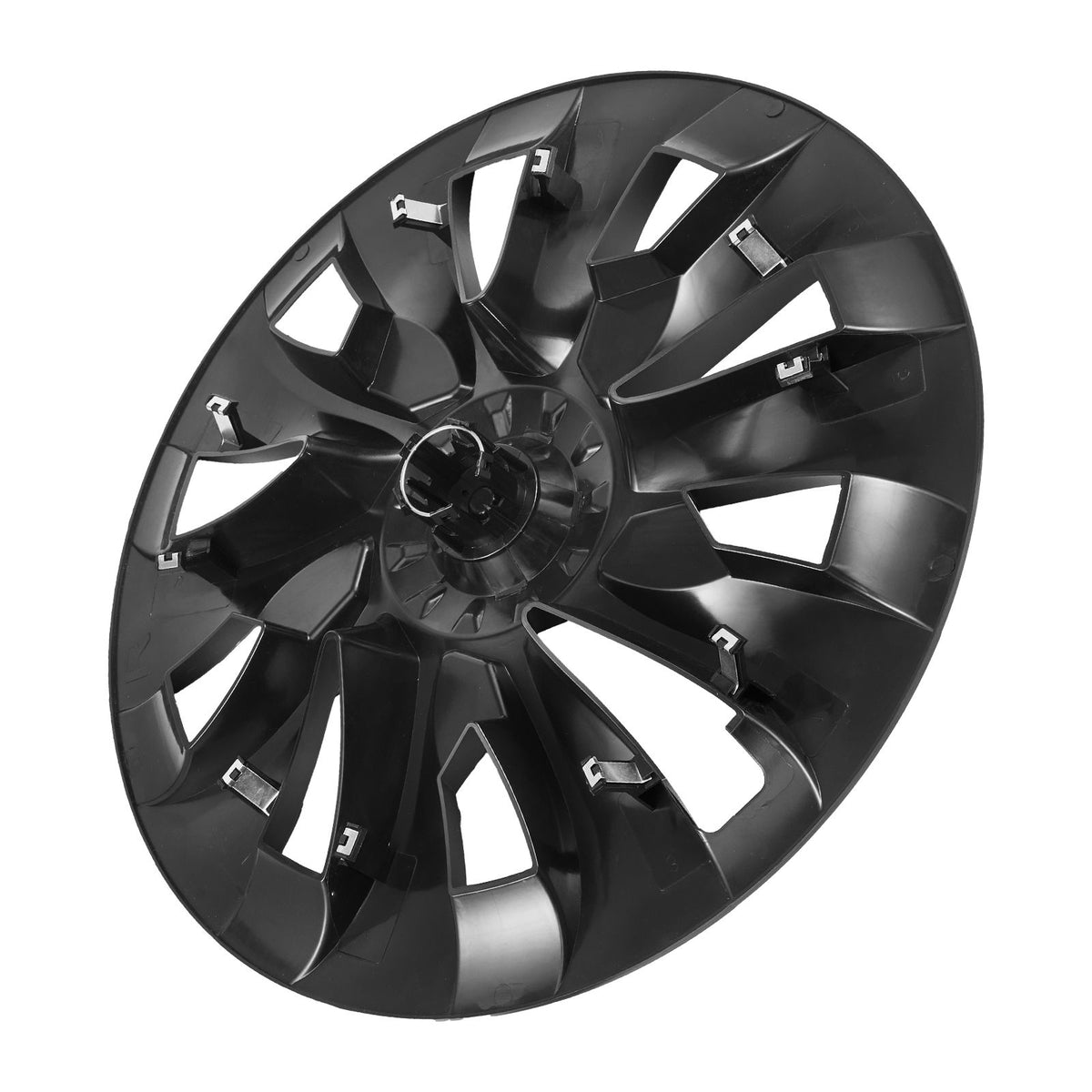 Hubcaps Wheel Covers for 2017-2023 Tesla Model 3, 18 Inch Set of 4 Wheel Rim Cover Hubcaps OEM Style Replacement, R18 Size Snap On Car Hub Caps, Premium 10-Spoke ABS Tire Rim Caps, Matte Black