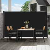Canopies & Gazebos: VEVOR Retractable Side Awning, 160X300cm Aluminum Outdoor Privacy Screen, 280g Polyester Water-proof Retractable Patio Screen, UV 30+ Room Divider Wind Screen for Patio, Backyard, Balcony, Black