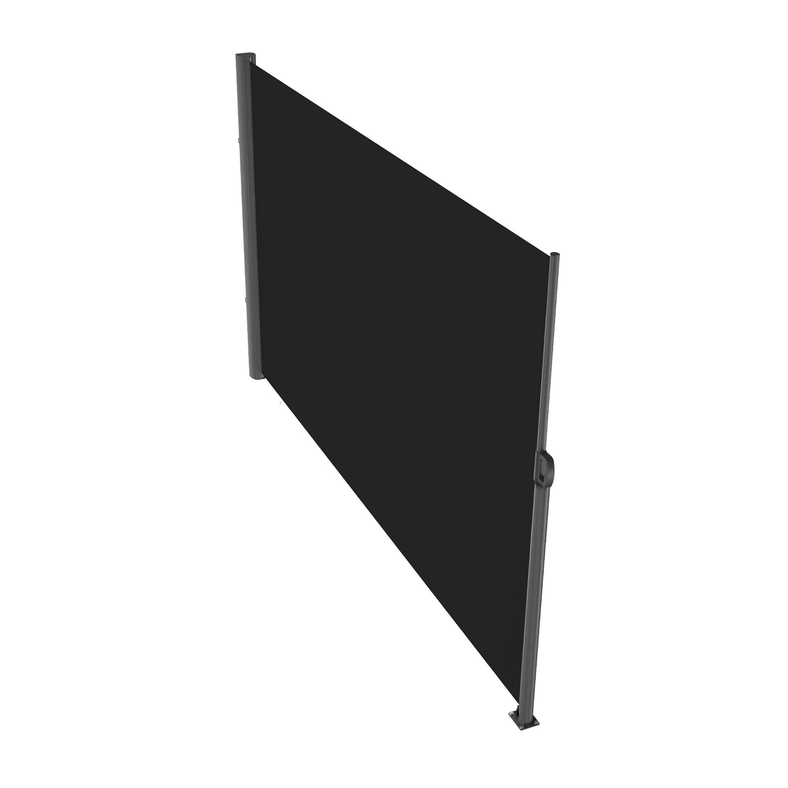 Canopies & Gazebos: VEVOR Retractable Side Awning, 160X300cm Aluminum Outdoor Privacy Screen, 280g Polyester Water-proof Retractable Patio Screen, UV 30+ Room Divider Wind Screen for Patio, Backyard, Balcony, Black