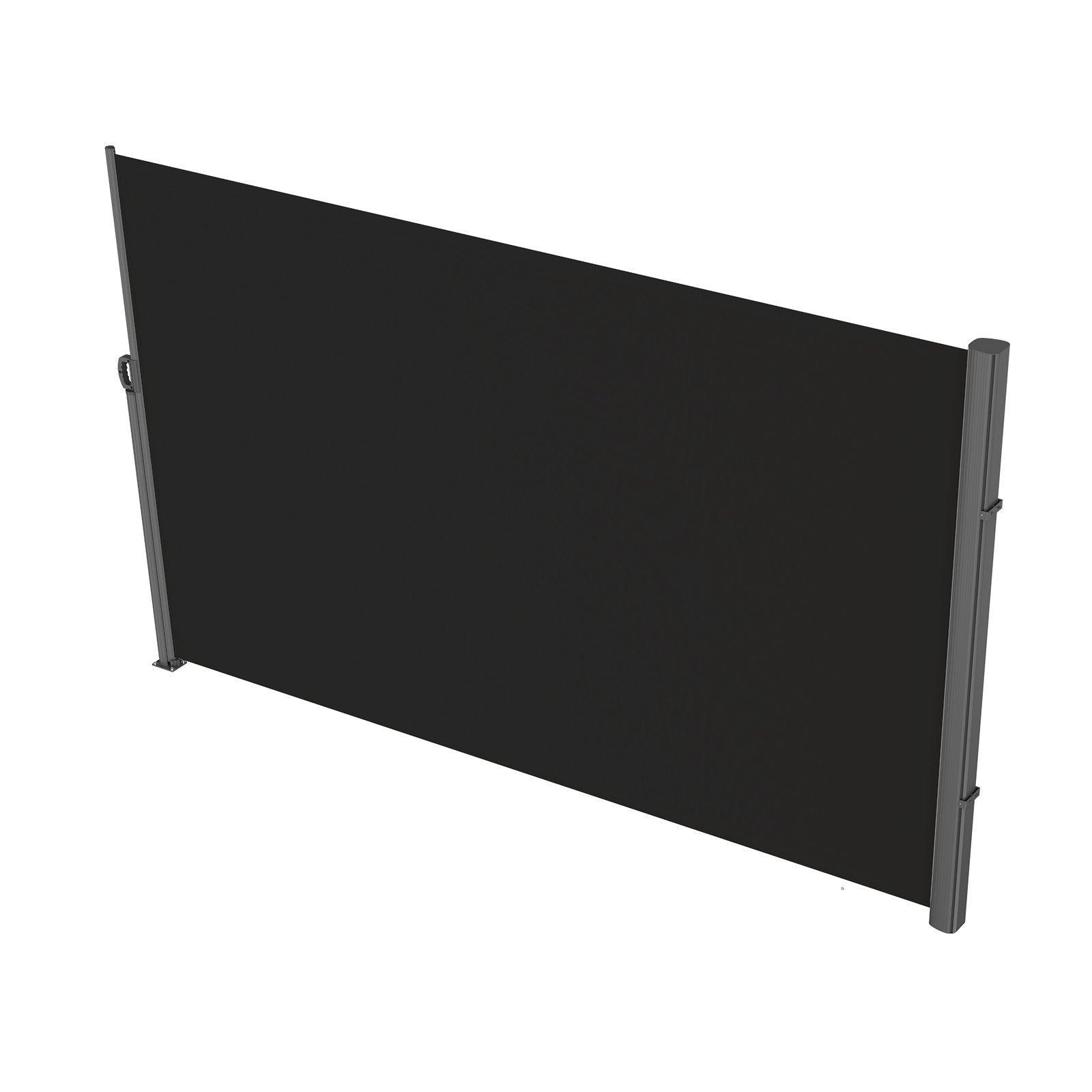 Canopies & Gazebos: VEVOR Retractable Side Awning, 160X300cm Aluminum Outdoor Privacy Screen, 280g Polyester Water-proof Retractable Patio Screen, UV 30+ Room Divider Wind Screen for Patio, Backyard, Balcony, Black