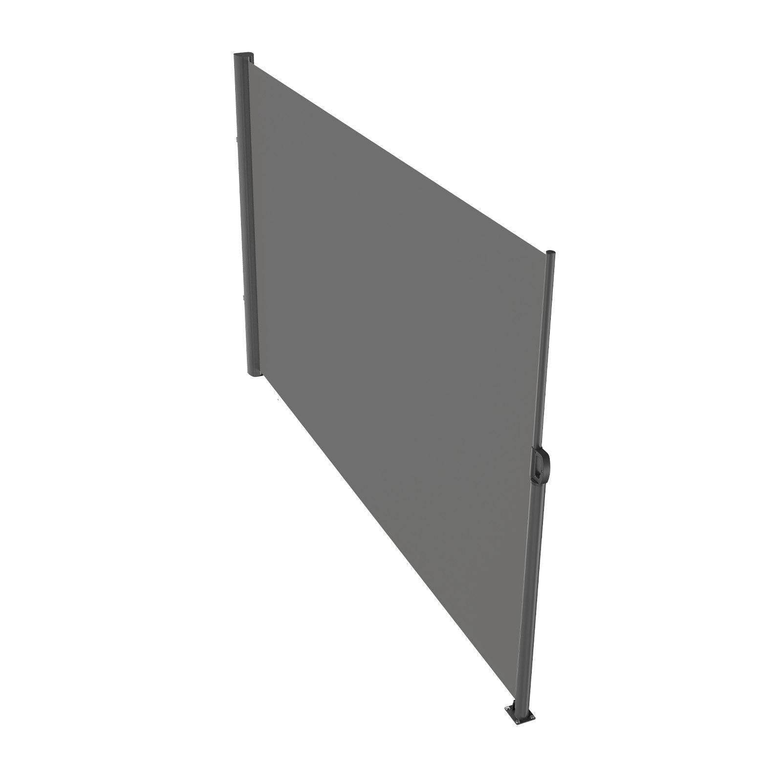 Awnings: VEVOR Retractable Side Awning, 160X300m Aluminum Outdoor Privacy Screen, 280g Polyester Water-proof Retractable Patio Screen, UV 30+ Room Divider Wind Screen for Patio, Backyard, Balcony, Gray