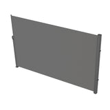 Awnings: VEVOR Retractable Side Awning, 160X300m Aluminum Outdoor Privacy Screen, 280g Polyester Water-proof Retractable Patio Screen, UV 30+ Room Divider Wind Screen for Patio, Backyard, Balcony, Gray