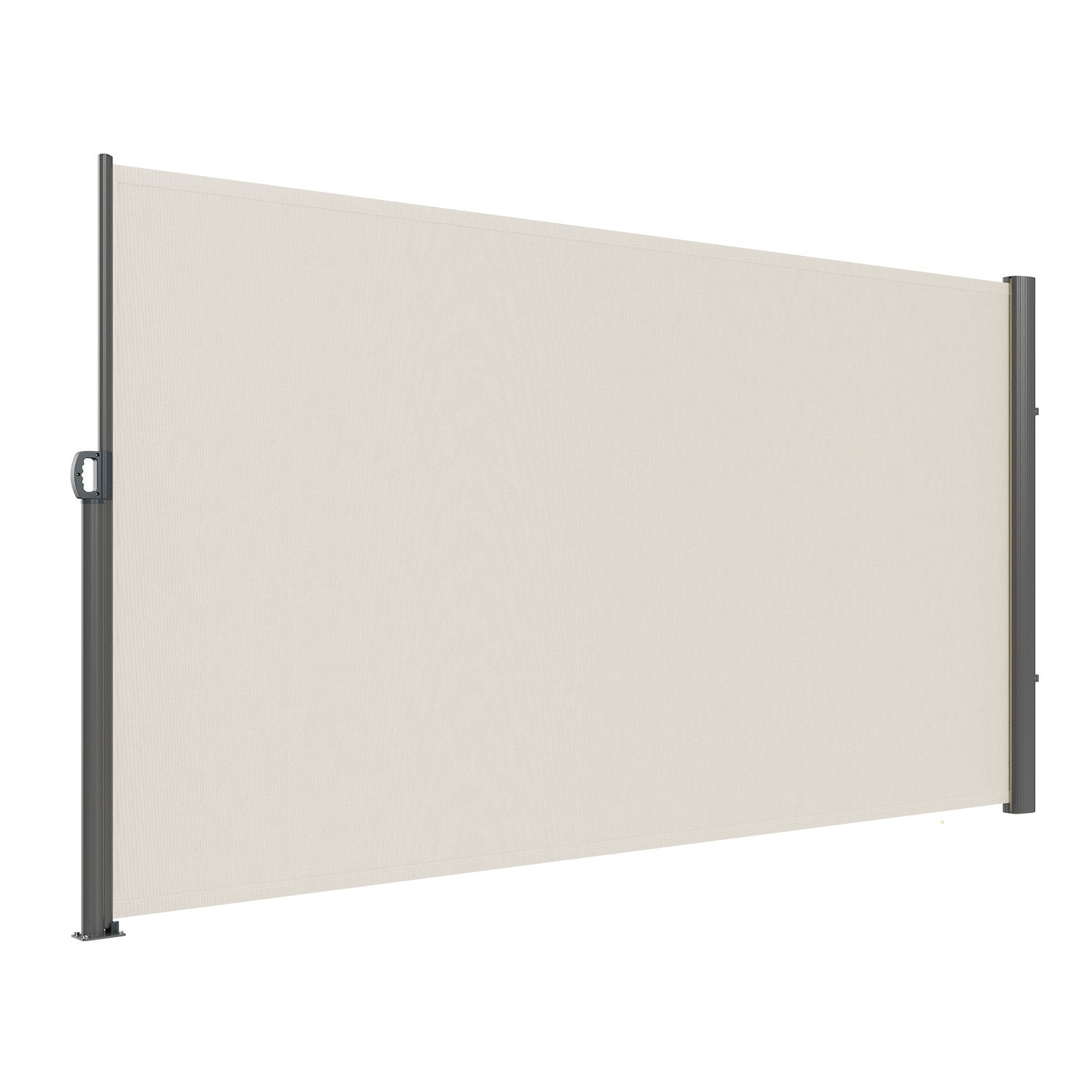 Canopies & Gazebos: VEVOR Retractable Side Awning,160X300cm Aluminum Outdoor Privacy Screen, 280g Polyester Water-proof Retractable Patio Screen, UV 30+ Room Divider Wind Screen for Patio, Backyard, Balcony, Beige