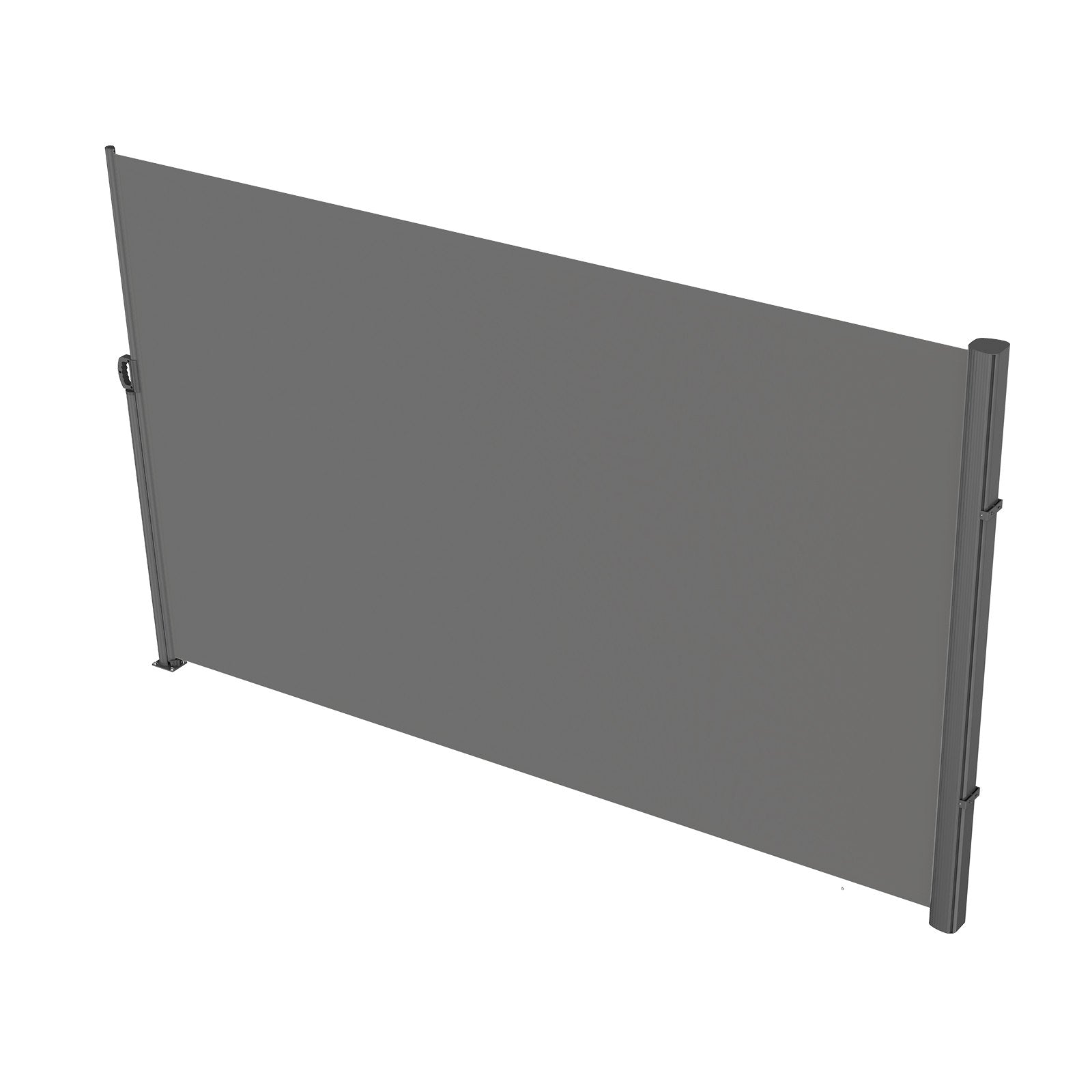 Canopies & Gazebos: VEVOR Retractable Side Awning, 180X300cm Aluminum Outdoor Privacy Screen, 280g Polyester Water-proof Retractable Patio Screen, UV 30+ Room Divider Wind Screen for Patio, Backyard, Balcony, Gray