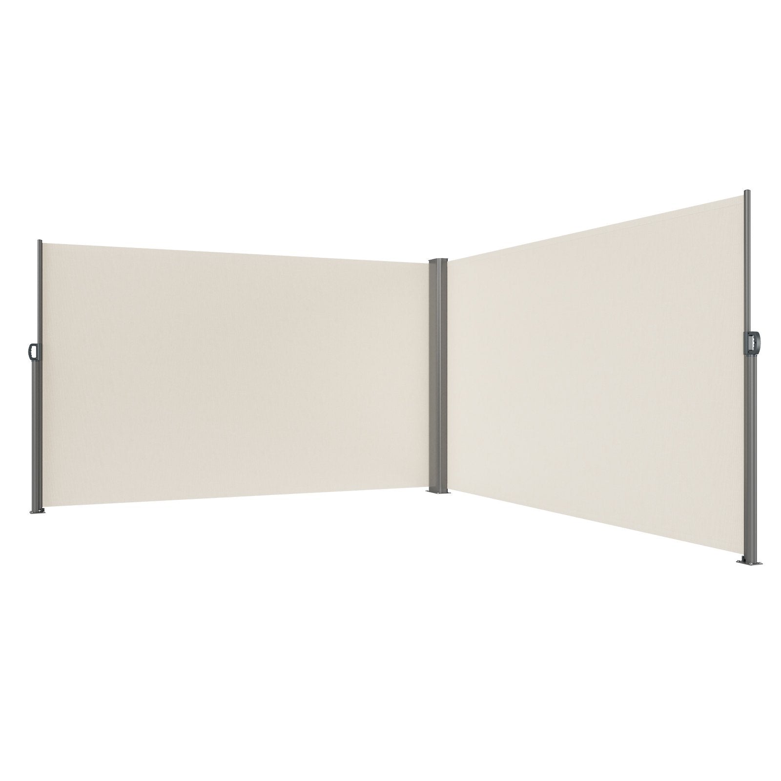 Canopies & Gazebos: VEVOR Retractable Side Awning, 180X600cm Aluminum Outdoor Privacy Screen, 280g Polyester Water-proof Retractable Patio Screen, UV 30+ Room Divider Wind Screen for Patio, Backyard, Balcony, Beige