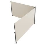 Canopies & Gazebos: VEVOR Retractable Side Awning, 180X600cm Aluminum Outdoor Privacy Screen, 280g Polyester Water-proof Retractable Patio Screen, UV 30+ Room Divider Wind Screen for Patio, Backyard, Balcony, Beige