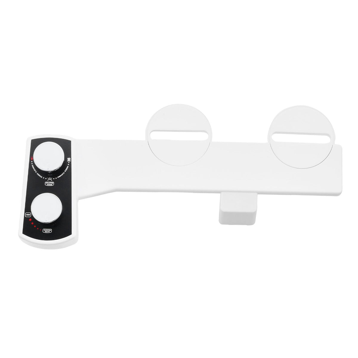 Bidet Attachment for Toilet, Non-Electric Bidet Toilet Seat Attachment - Dual Retractable Nozzles, Adjustable Water Pressure,  Easily Installed Cold Water Sprayer for Rear Feminine Wash, White