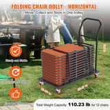 Irons & Ironing Systems: VEVOR 12 Chairs Folding Chair Storage Dolly Folding Chairs Rack Heavy Duty Iron