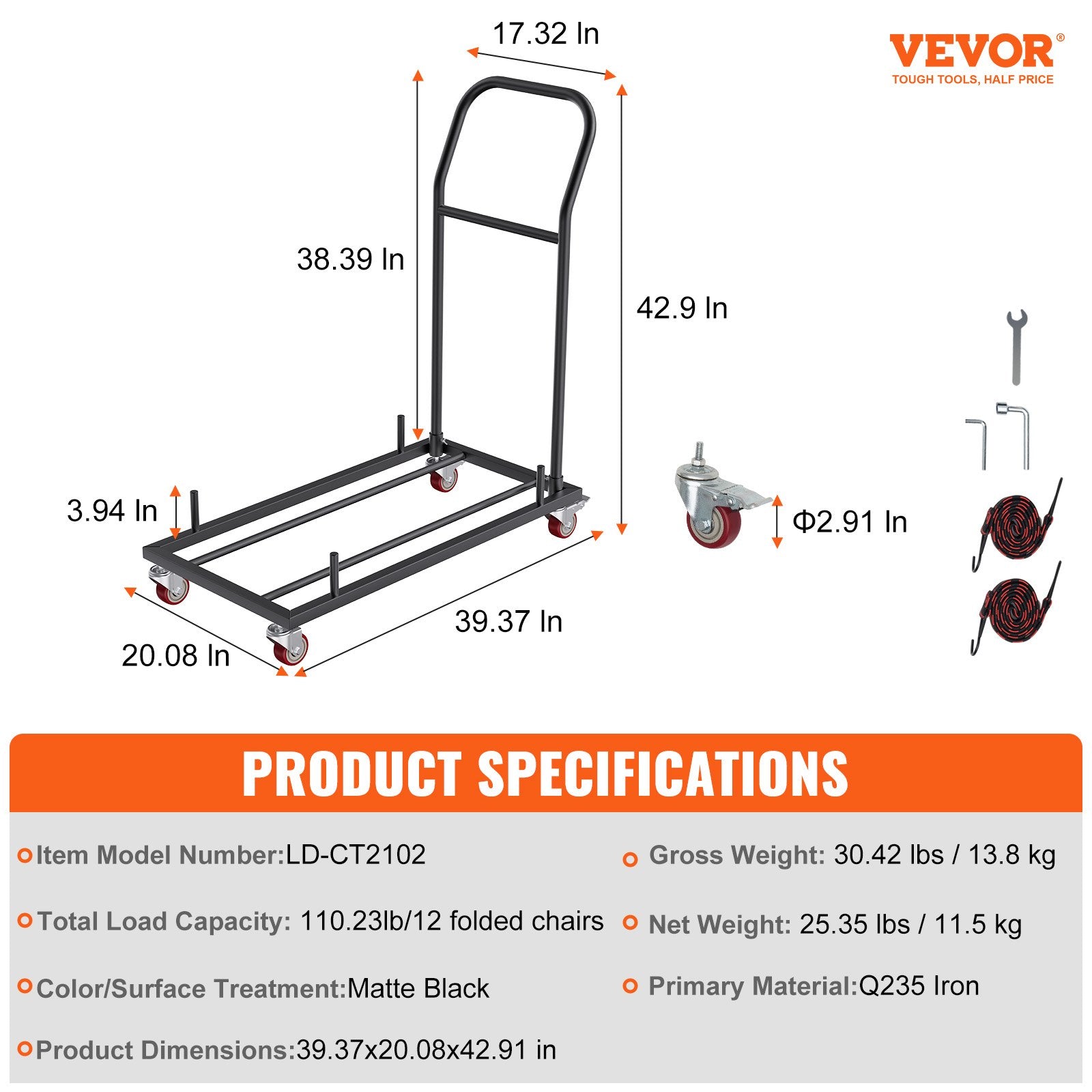 12 Chairs Folding Chair Storage Dolly Folding Chairs Rack Heavy Duty Iron