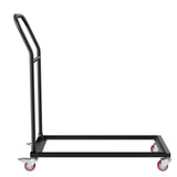 Utility Trolleys: VEVOR Folding Chair Dolly, Iron Commercial Cart with 12 Chairs Capacity, Folding Chairs Rack Trolley with 4 Casters, Storage Transport Dolly for Flat Stacking Plastic Resin and Wood Chairs, Black