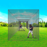 Basketball & Basketball Accessories: VEVOR Baseball Batting Netting, Professional Softball Baseball Batting Hitting Training Net, Practice Portable Pitching Cage Net with Door & Carry Bag, Heavy Duty Enclosed PE Netting,1676CM (NET ONLY)
