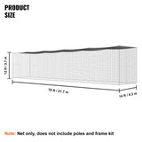 Basketball & Basketball Accessories: VEVOR Baseball Batting Netting, Professional Softball Baseball Batting Hitting Training Net, Practice Portable Pitching Cage Net with Door & Carry Bag, Heavy Duty Enclosed PE Netting,2133CM (NET ONLY)