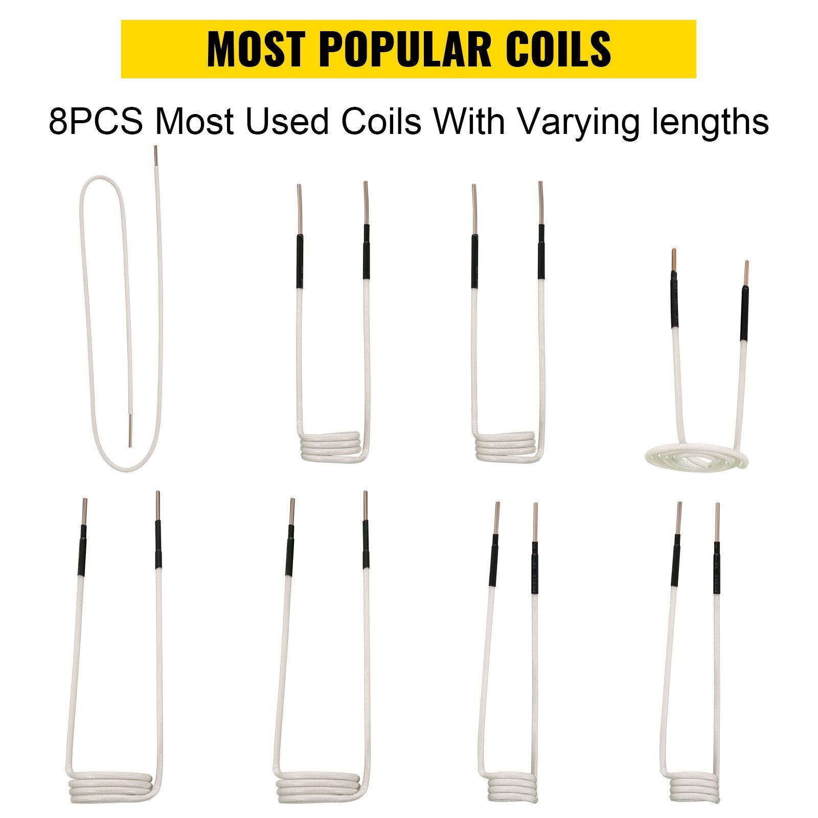Automotive Repair & Speciality Tools: VEVOR Induction Heater Coil Kit Induction Coils 8PCS For Removing Rusty Bolts
