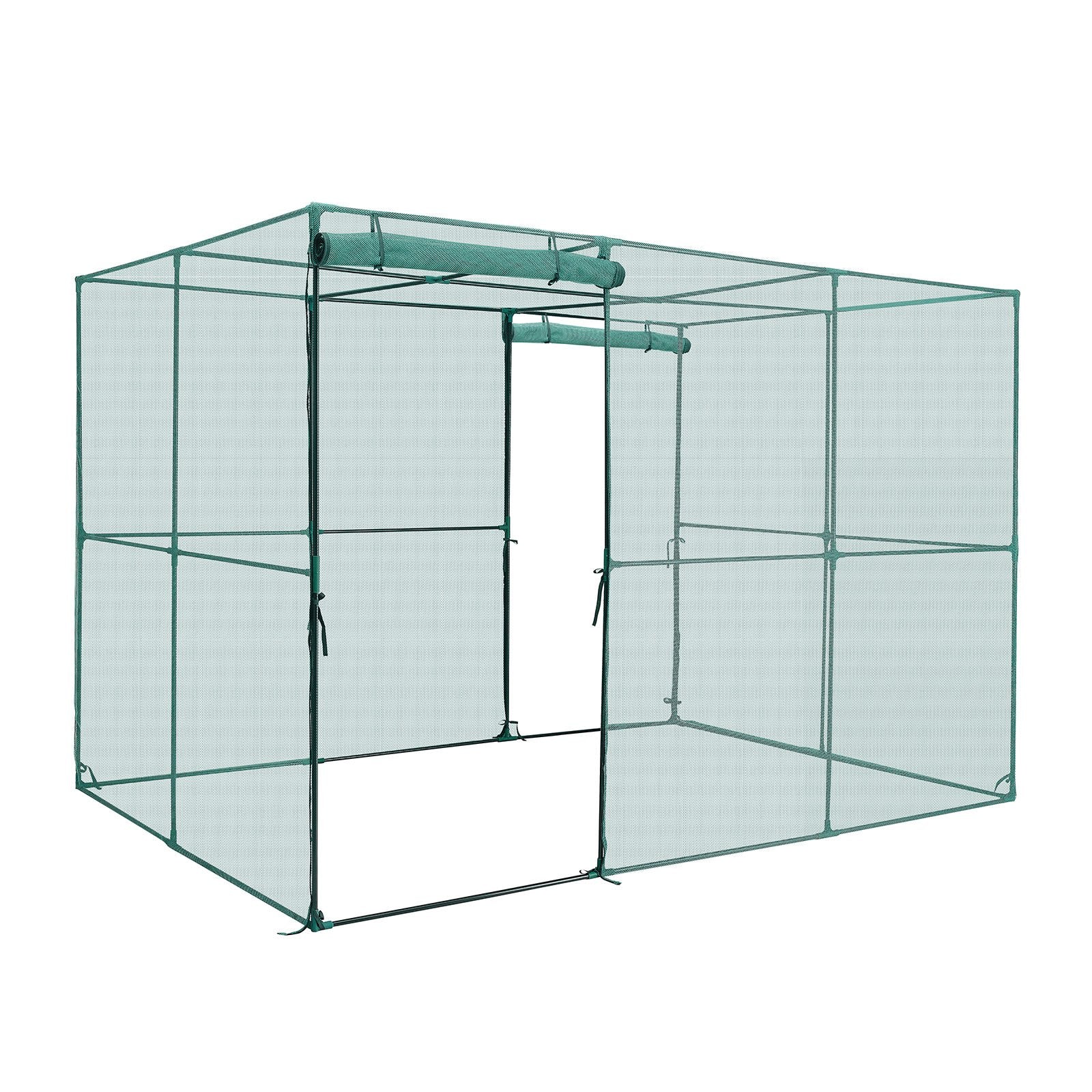 Kitchen Scales: VEVOR Crop Cage, 2.9 x 1.94 x 1.94 m Plant Protection Tent with Zippered Door, Wind-Resistant Tall Crop Cage, Easy to Install, Outdoor Raised Bed Cover, Tomato Plant Netting for Garden Patio Lawn