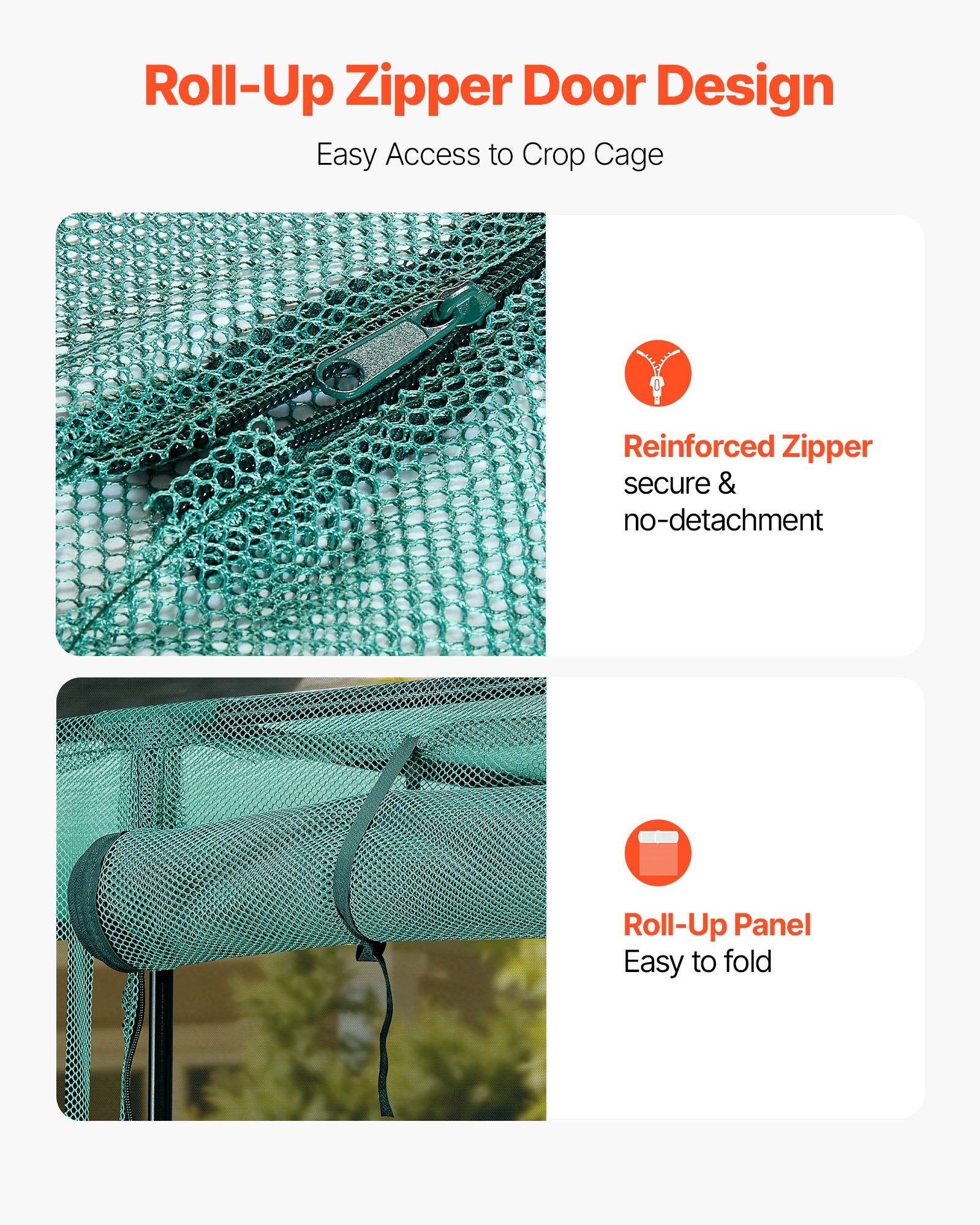 Kitchen Scales: VEVOR Crop Cage, 2.9 x 1.94 x 1.94 m Plant Protection Tent with Zippered Door, Wind-Resistant Tall Crop Cage, Easy to Install, Outdoor Raised Bed Cover, Tomato Plant Netting for Garden Patio Lawn