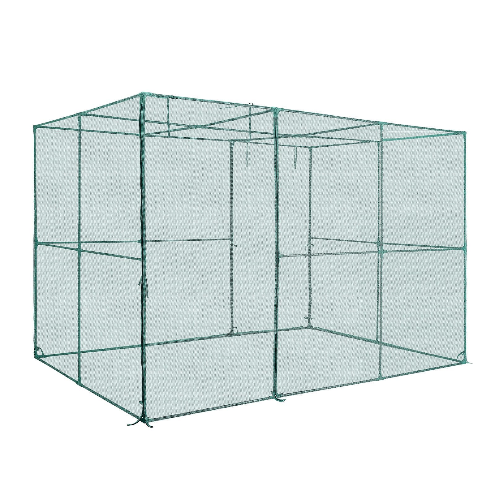 Kitchen Scales: VEVOR Crop Cage, 2.9 x 1.94 x 1.94 m Plant Protection Tent with Zippered Door, Wind-Resistant Tall Crop Cage, Easy to Install, Outdoor Raised Bed Cover, Tomato Plant Netting for Garden Patio Lawn