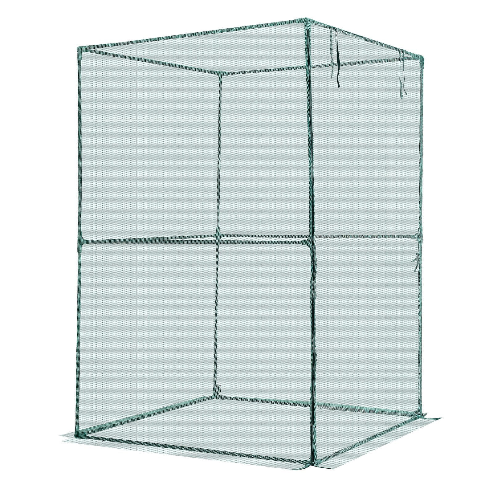 Kitchen Scales: VEVOR Crop Cage, 1.2 x 1.2 x 1.8 m Plant Protection Tent with Zippered Door, Wind-Resistant Tall Crop Cage, Easy to Install, Outdoor Raised Bed Cover, Tomato Plant Netting for Garden Patio Lawn